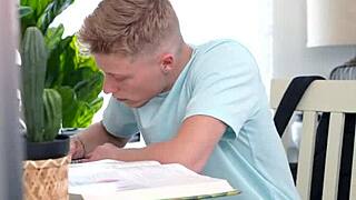 blonde teen jojo austin gives blowjob loves stepbrothers big cock