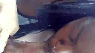 Interracial Couple Engages In Public Blowjob And Doggystyle