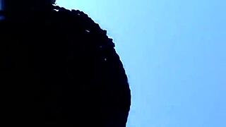 Interracial Couple Engages In Public Blowjob And Doggystyle