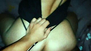 My friend's wife cheats with me, getting a big cumshot on her ass