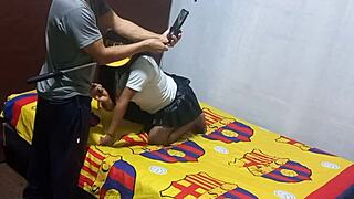 Found my milf mother in law recording erotic homemade sex tape in apartment