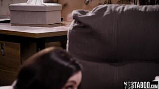 Mature stud rails milf secretary in front of stepson and shares