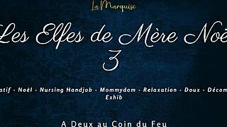 French nursing handjob in Les Elfes de Mere Noel 3