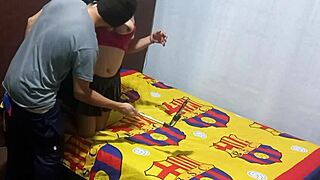 Found my milf mother in law recording erotic homemade sex tape in apartment