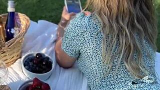 Beautiful pornstar in lingerie sucks huge balloon tits