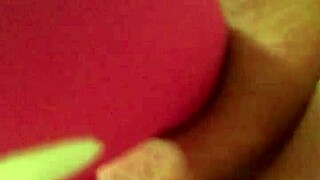 G-spot dildo used for solo masturbation and cum play