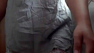 I arrive home from the office in fishnets and relax with some personal time.