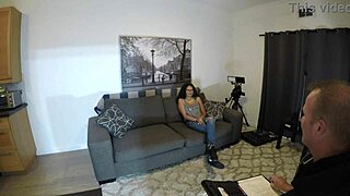 I am Angel Love going through my main casting interview as a Latina.