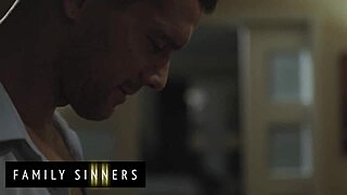 Slender babe succumbs to boyfriend's father's demands