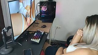 Found Stepsister Watching Porn And Fucked Her Hard In Gym Uniform