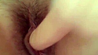 I arrive home from the office in fishnets and relax with some personal time.