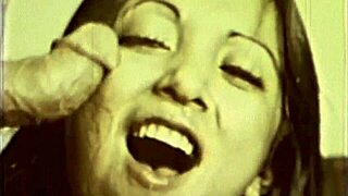 Retro Asian Blowjob In Vintage Interracial Fucking