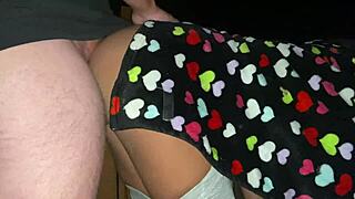 Public creampie with homemade hardcore blowjob sucking and bent over fucking with big cock