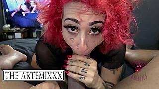 i watch gialov3ly take artemixxx's huge dick up her fat ass