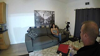 I am Angel Love going through my main casting interview as a Latina.