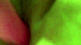 G-spot dildo used for solo masturbation and cum play