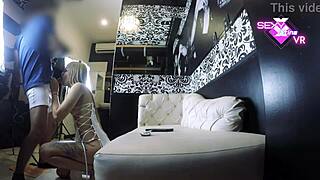 Blonde Asian Latina In Japanese Dress Teases Cock