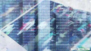 Senior officer showing the rookie officer the right way of searching