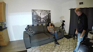 I am Angel Love going through my main casting interview as a Latina.