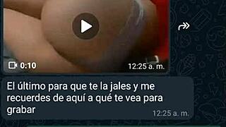 Finally, My MATURE MEXICAN MILF Friend Lets Me RECORD Her On Web Chat