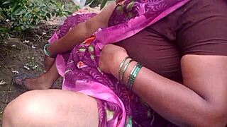 Housewife Porn Video in Flower Garden