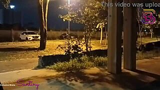 secretary caught giving blowjob to lover in public square during dinner