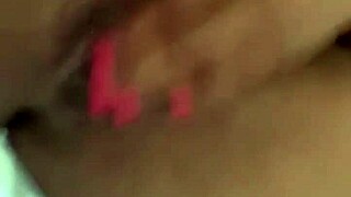 Black teen fingers juicy virgin pussy until screaming.