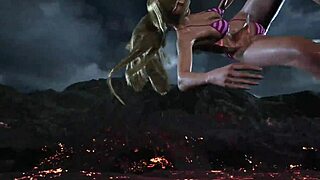 Whoa, check out tk8 ryona with lili rocking that bikini mod in the game!