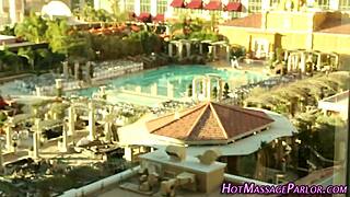 I feel so aroused watching this hot asian masseuse give a sensual blowjob and handjob in lingerie to that big cock ending in cumshot.