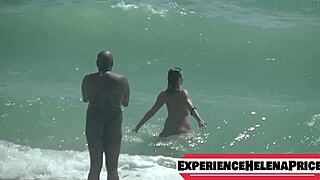 On my first nude beach trip, I sucked and fucked a big black cock