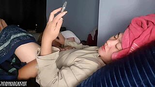 Chubby Asian with Big Clit and Tight Wet Pussy Squirts in Screaming Action