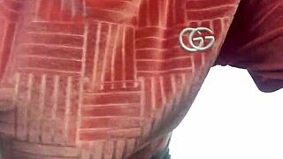 Crazybitch twerking half naked in the middle of a forest, showing off her wild moves!