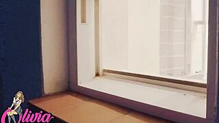 you watch your curvy neighbour in the shower.