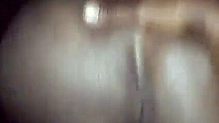 He fucks my ebony asshole hard and cums!