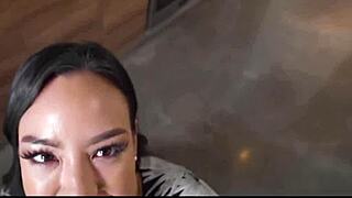 PAWG Brunette Stepmom Sucks And Fucks Stepson When Husband's Away - Kitten Latenight!