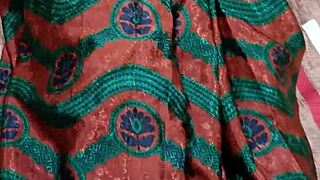 South indian couple saree homemade cream pie fucked