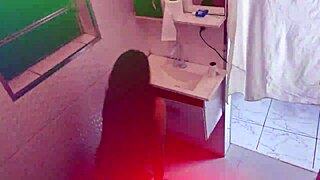 stranger enters women's bathroom at disco and fucks the married woman