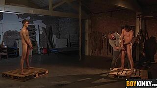 Sebastian Enjoys Tying Strings Around His Big Balls and Uncut Penis