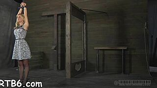 Nasty couple dives into rough penis sadomasochism with bondage and sloppy oral action.