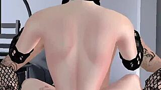 Femboy Moaning a Lot with Big Tits and Cum