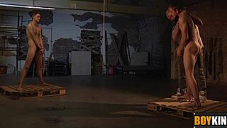 Sebastian Enjoys Tying Strings Around His Big Balls and Uncut Penis