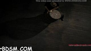 Blindfolded and gagged angel gets her twat shovelled with toy hard!