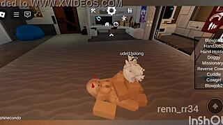 Blonde Gets Intense Blowjob And Rough Fucking From Catboy In Wild Roblox Encounter With Passion
