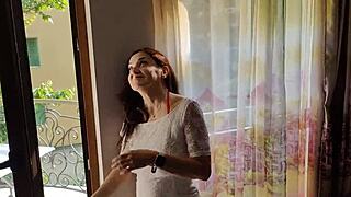 Fucked Pretty Neighbor's Wife in All Holes While Husband Away!