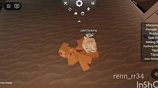 Blonde Gets Intense Blowjob And Rough Fucking From Catboy In Wild Roblox Encounter With Passion