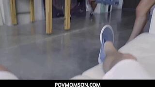 My stepmom Janna Hicks gets caught in a horny taboo moment