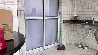 look at this latina maid's big ass twerking for me pov