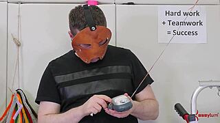 Throat Fucked Submissive Succumbs to Dom's Rough Face Fucking!