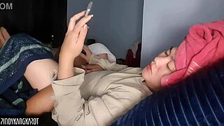 Chubby Asian with Big Clit and Tight Wet Pussy Squirts in Screaming Action