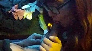 Intriguing submissive latina whore gagging on huge cock and balls with deepthroat cum swallow